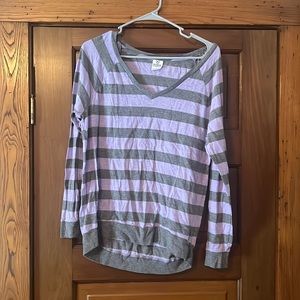 PINK long sleeve vneck